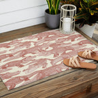 just alligators paprika Outdoor Rug Gallery Image 2