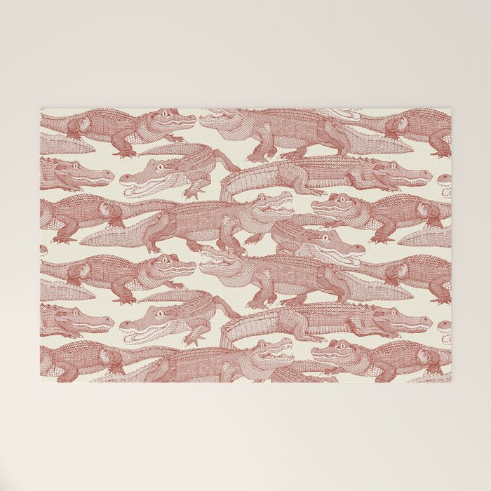 just alligators paprika Welcome Mat Gallery Image 1