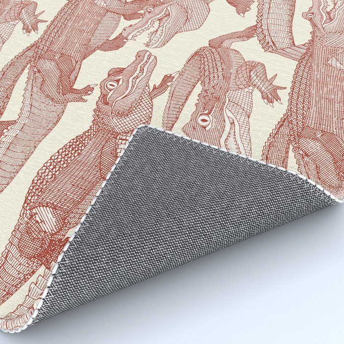 just alligators paprika Rug Gallery Image 4