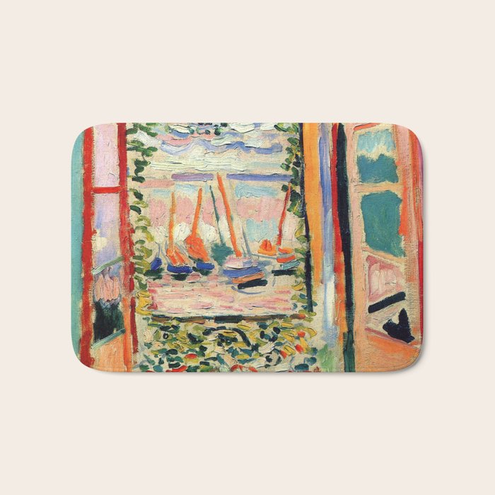 Henri Matisse The Open Window Bath Mat Gallery Image 1