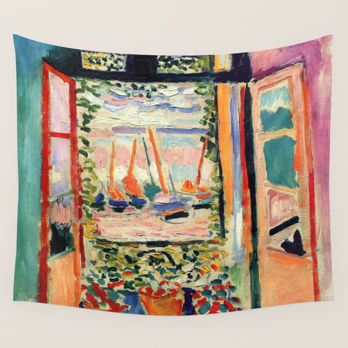 Henri Matisse The Open Window Wall Tapestry Gallery Image 4