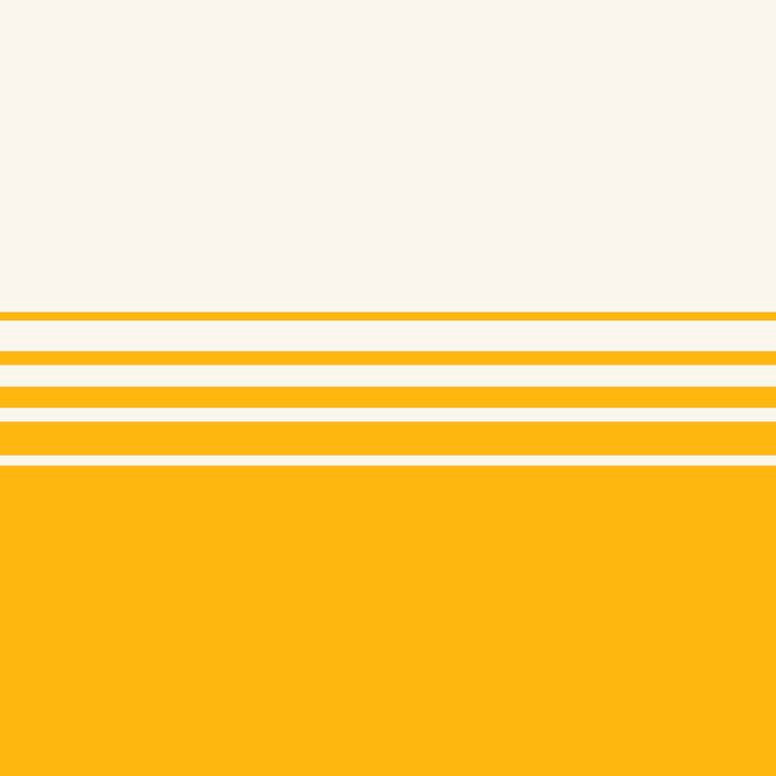 Retro Golden Yellow Minimalist Stripes Coffee Mug Gallery Image 2