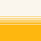 Retro Golden Yellow Minimalist Stripes Coffee Mug Gallery Image 2