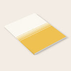 Retro Golden Yellow Minimalist Stripes Notebook Gallery Image 2