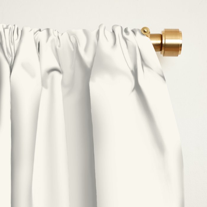 Retro Golden Yellow Minimalist Stripes Window Curtain Gallery Image 2