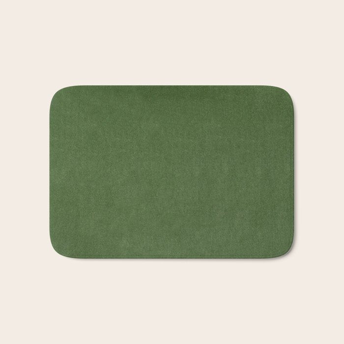 Sage Green Velvet texture Bath Mat Gallery Image 1