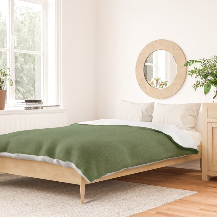 Sage Green Velvet texture Duvet Cover Gallery Image 2