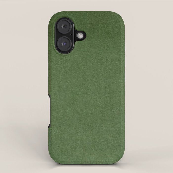 Sage Green Velvet texture iPhone Case Gallery Image 1