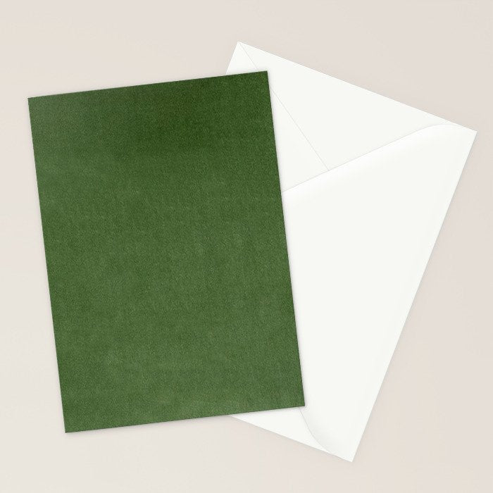 Sage Green Velvet texture Stationery Card Gallery Image 2