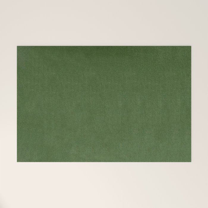 Sage Green Velvet texture Welcome Mat Gallery Image 1