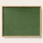 Sage Green Velvet texture Serving Tray Gallery Image 1