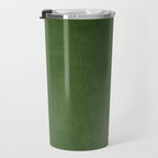 Sage Green Velvet texture Travel Mug Gallery Image 3