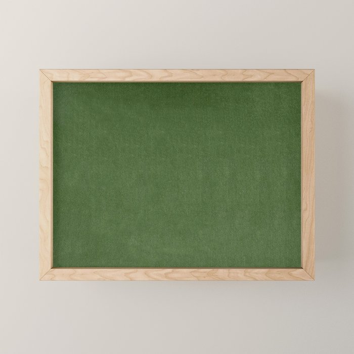 Sage Green Velvet texture Mini Art Print Gallery Image 1