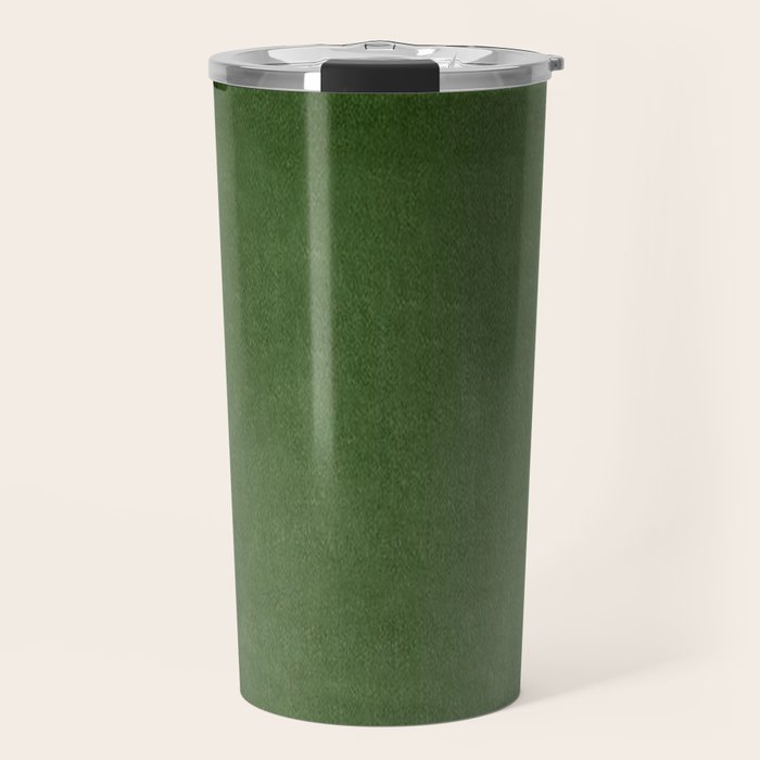 Sage Green Velvet texture Travel Mug Gallery Image 1