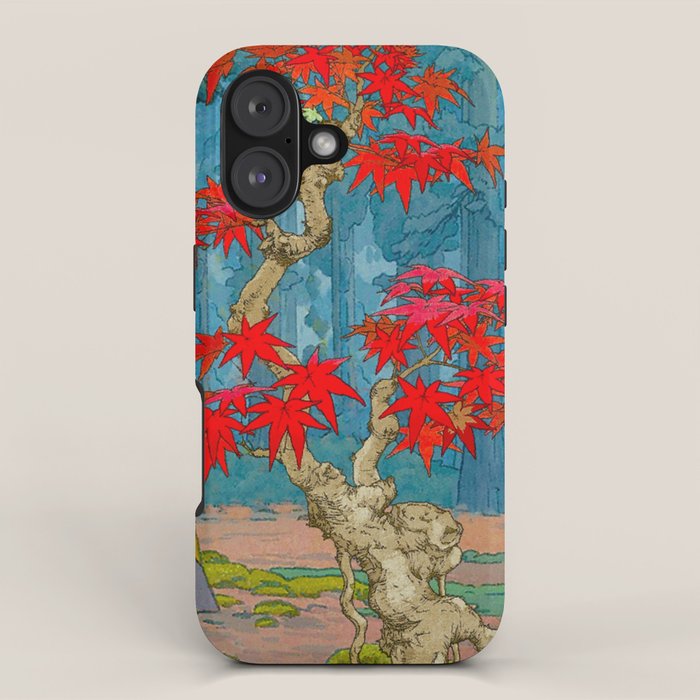 Nishigi's Goddess - Nature Ukiyo Landscape in Red, Green & Blue iPhone Case Gallery Image 1
