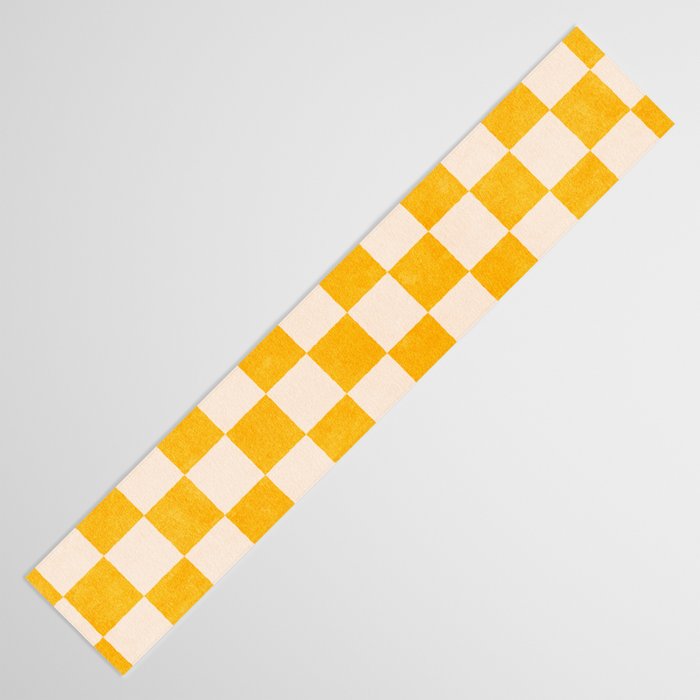 CHECKER - 001 - Goldenrod Table Runner Gallery Image 3