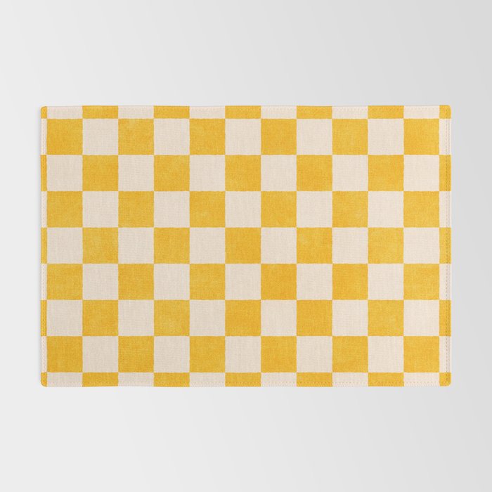 CHECKER - 001 - Goldenrod Rug Gallery Image 2