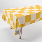 CHECKER - 001 - Goldenrod Tablecloth Gallery Image 1