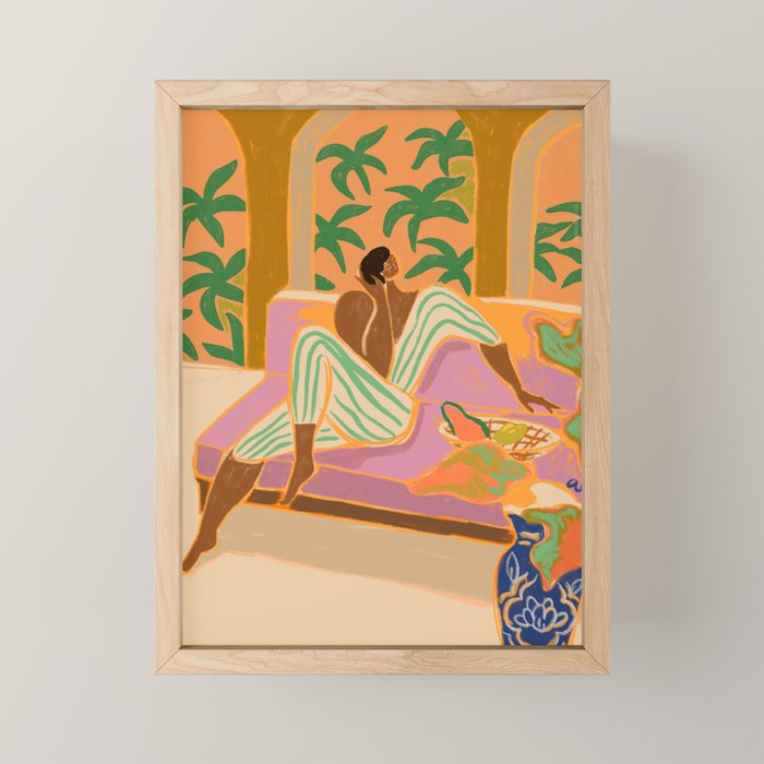 Lounging At Twillight  Mini Art Print Gallery Image 1