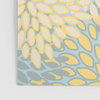 Elegant Blooms: Modern Floral Art in Soft Yellow and Teal Poster Gallery Image 3