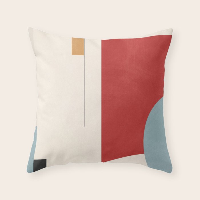 Minimal Geometric Abstraction 28 Throw Pillow Gallery Image 6