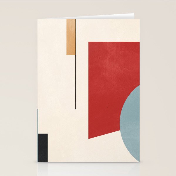 Minimal Geometric Abstraction 28 Stationery Card Gallery Image 1