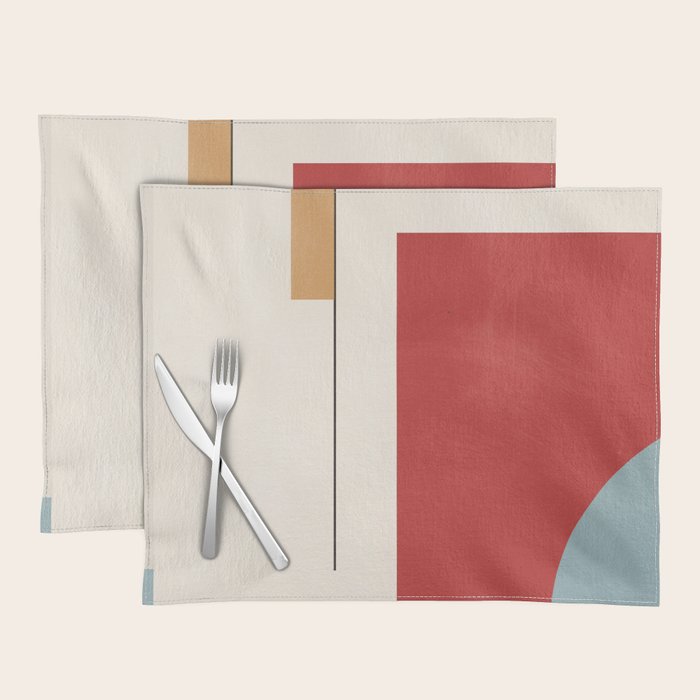 Minimal Geometric Abstraction 28 Placemat Gallery Image 1