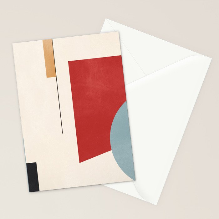 Minimal Geometric Abstraction 28 Stationery Card Gallery Image 2
