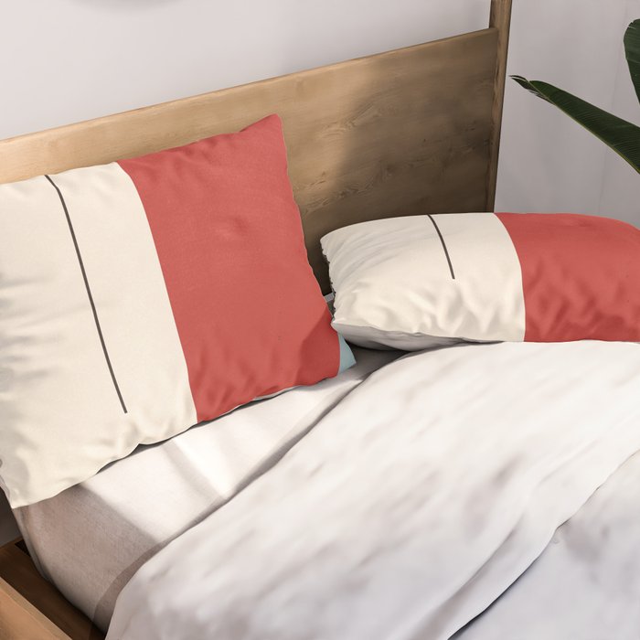 Minimal Geometric Abstraction 28 Pillow Sham Gallery Image 2