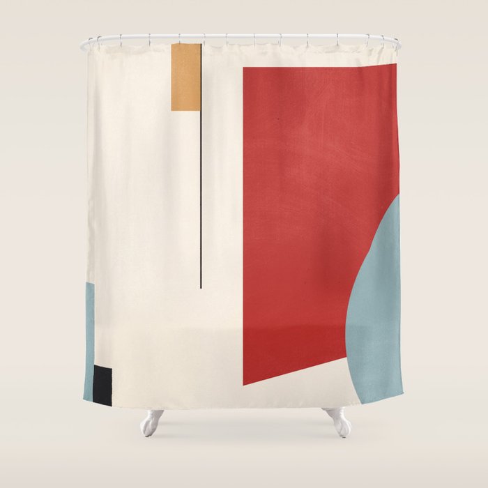 Minimal Geometric Abstraction 28 Shower Curtain Gallery Image 1