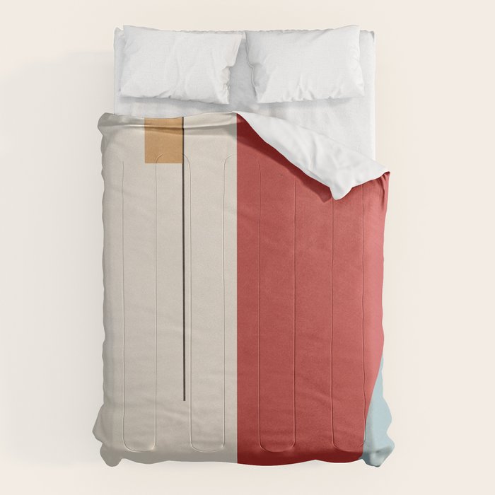 Minimal Geometric Abstraction 28 Comforter Gallery Image 6