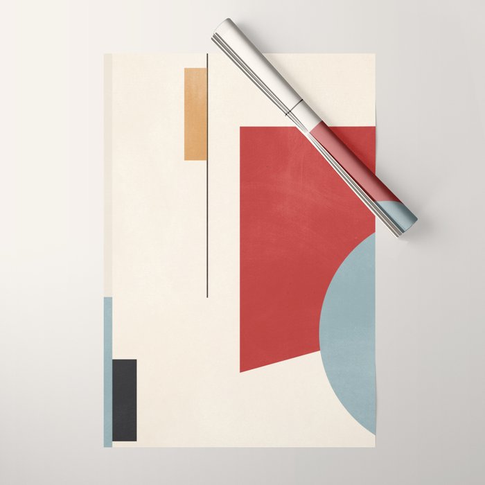 Minimal Geometric Abstraction 28 Wrapping Paper Gallery Image 1