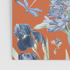Exotic Wildlife Floral Garden on Orange Poster Gallery Image 3