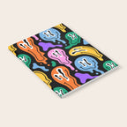 Colorful melted happy face pattern Notebook Gallery Image 2