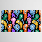 Colorful melted happy face pattern Tablecloth Gallery Image 2