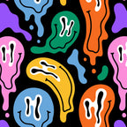 Colorful melted happy face pattern Coffee Mug Gallery Image 2