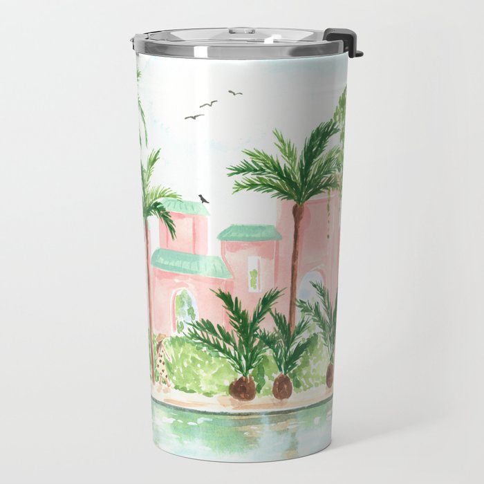 Pink Hotel Travel Mug Gallery Image 2