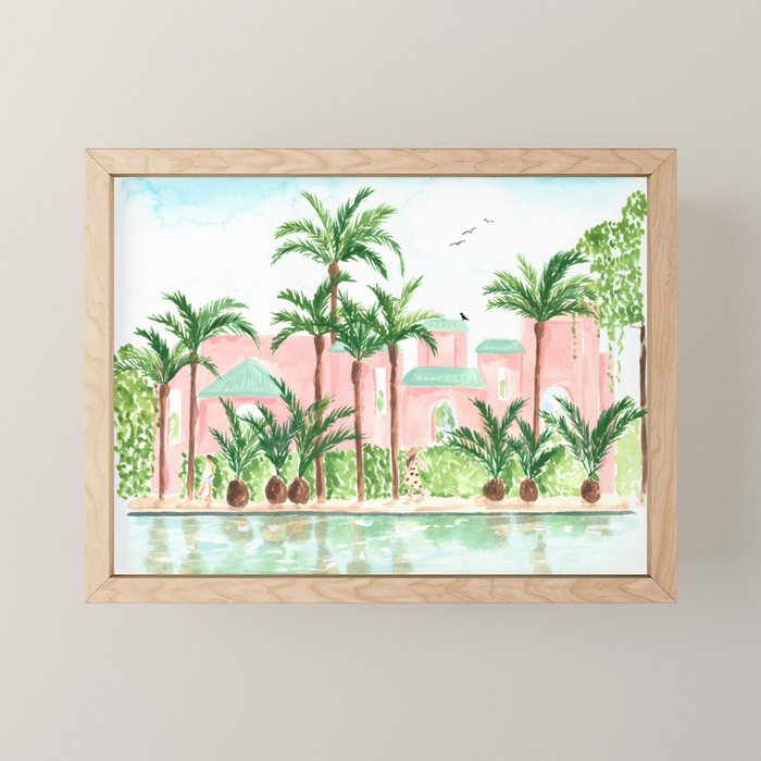 Pink Hotel Mini Art Print Gallery Image 1