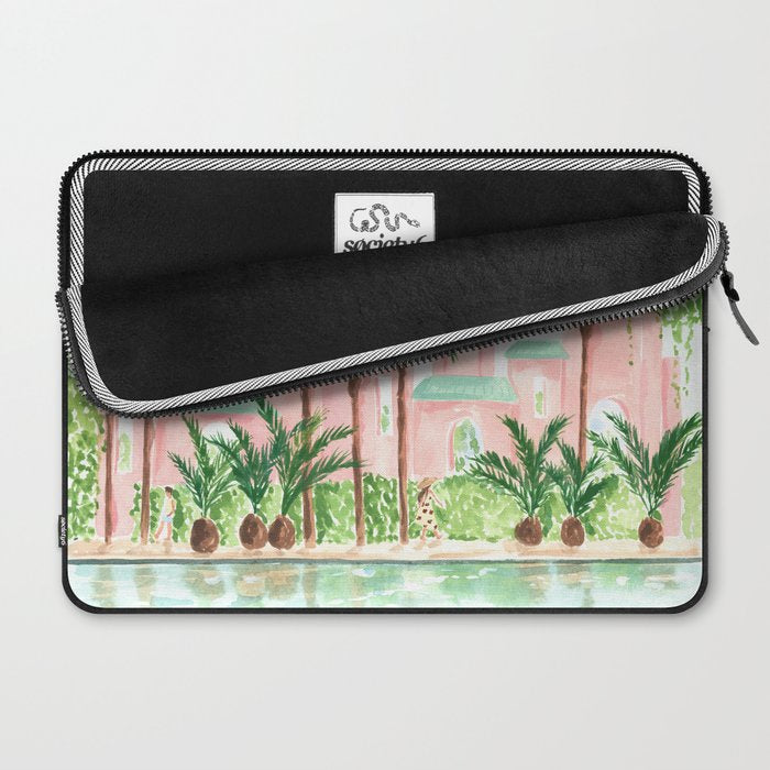 Pink Hotel Laptop Sleeve Gallery Image 2