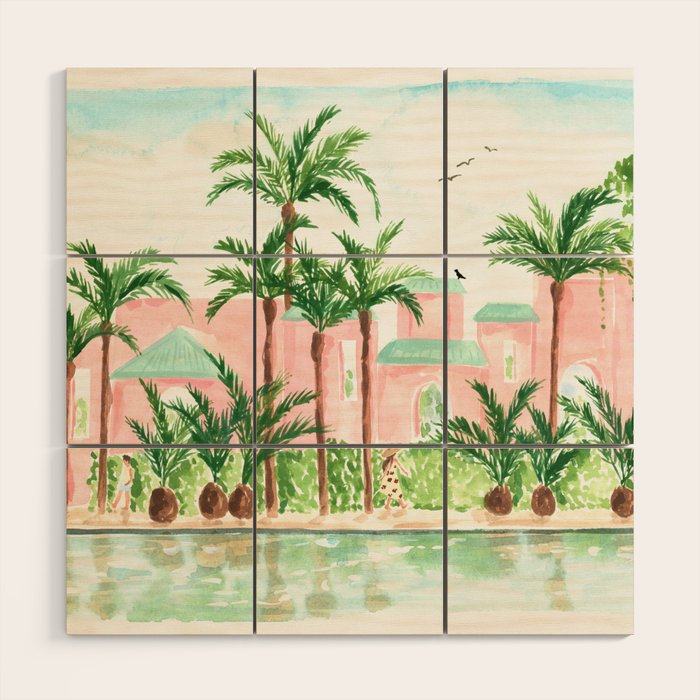 Pink Hotel Wood Wall Art Gallery Image 1