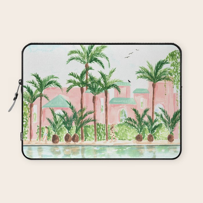 Pink Hotel Laptop Sleeve Gallery Image 1