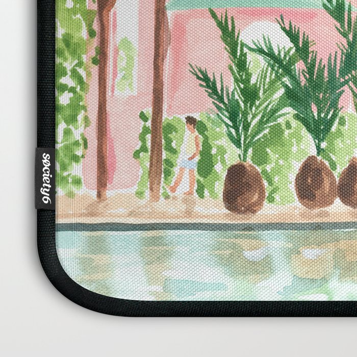 Pink Hotel Laptop Sleeve Gallery Image 3