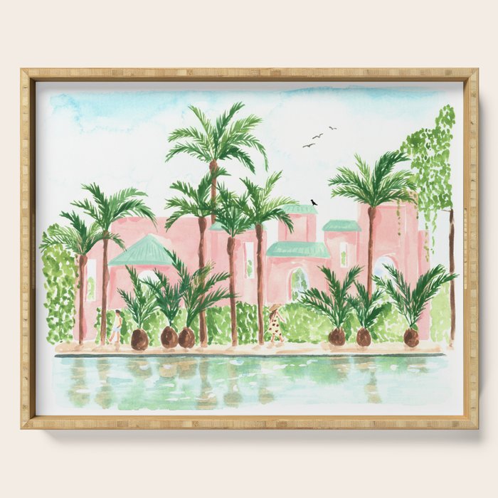 Pink Hotel Serving Tray Gallery Image 1
