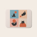 Cat and Sun 2x2 Bath Mat Gallery Image 1