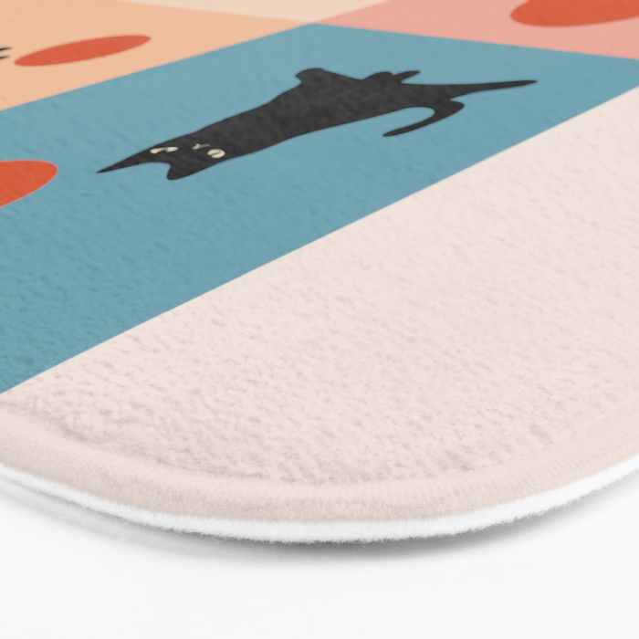 Cat and Sun 2x2 Bath Mat Gallery Image 3