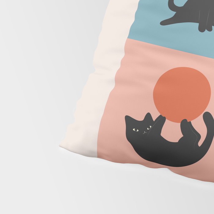 Cat and Sun 2x2 Pillow Sham Gallery Image 4