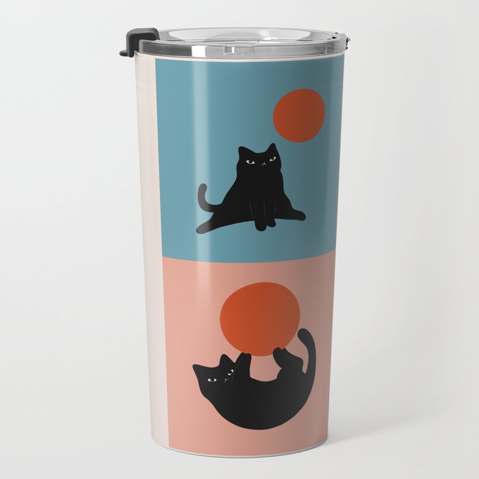 Cat and Sun 2x2 Travel Mug Gallery Image 3