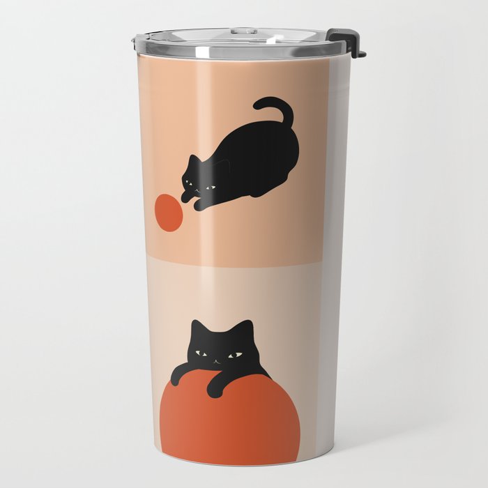 Cat and Sun 2x2 Travel Mug Gallery Image 2