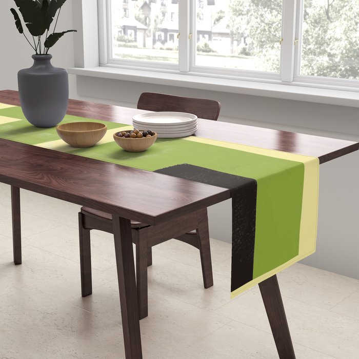 Modern Abstract Minimal Shapes 148 Table Runner Gallery Image 2