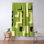 Modern Abstract Minimal Shapes 148 Window Curtain Gallery Image 5